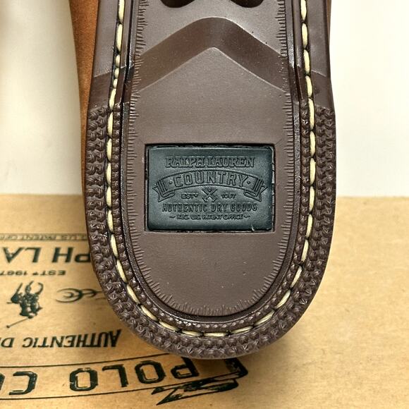 NIB NOS Rancourt & Co. x Polo Ralph Lauren Sportsman Tie Moc VTG RARE USA 11 D